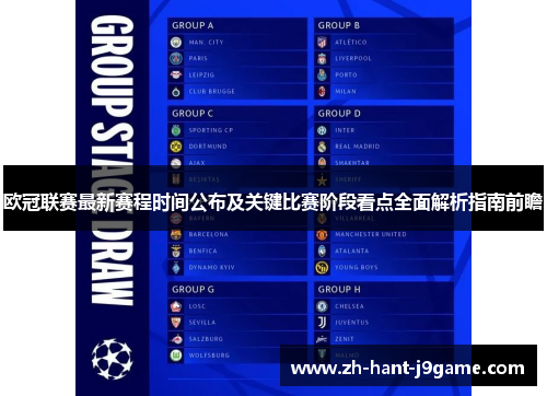 欧冠联赛最新赛程时间公布及关键比赛阶段看点全面解析指南前瞻 欧冠联赛最新赛程时间公布及关键比赛阶段看点全面解析指南前瞻